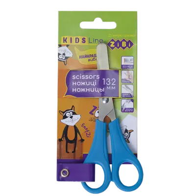 Ножиці дитячі KIDS Line для шульги 132мм сині (ZB.5018-02)