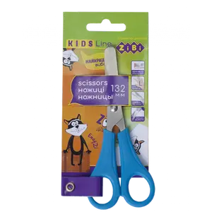 Ножиці дитячі KIDS Line для шульги 132мм сині (ZB.5018-02)