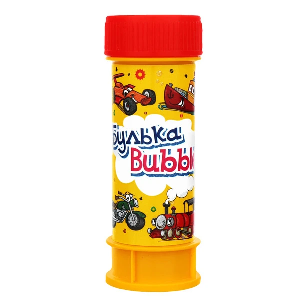 Іграшка дитяча бульбашки мильні Булька Bubble "Транспорт" 60 мл (013571)