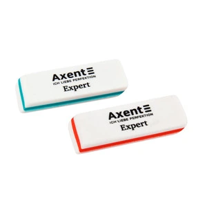 Гумка Axent Expert 55x18x8 мм. стирає олівець колір асорті (1186-А)