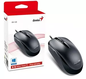Комп'ютерна миша Genius DX-120 провідна USB Black (DX-120)