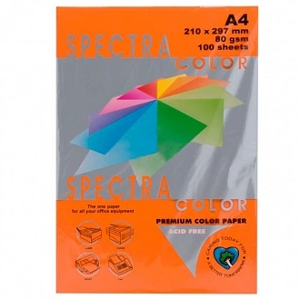 Папір кольоровий Spectra Color Saffron 240 А4 80/м2 помаранчевий інтенсив 100 арк. (16.4194)