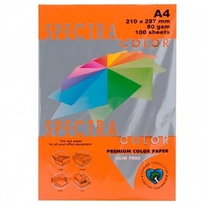 Папір кольоровий Spectra Color Saffron 240 А4 80/м2 помаранчевий інтенсив 100 арк. (16.4194)