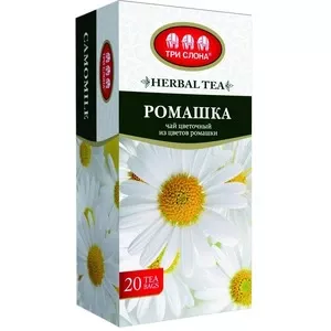 Чай у фільтр пакетах Три Слони Ромашка 1г х 20шт (814733)