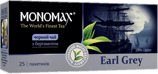 Чай в пакетиках Monomakh Граф Грей чорний 2г х 25 шт (024508)