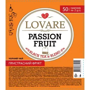 Чай в пакетиках LOVARE Пристрасний Фрукт 2г х 50 шт (872151)