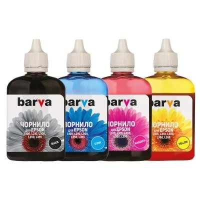 Чорнило Barva EPSON L100/L200/L300/L350/L355 90г Black (T6641)