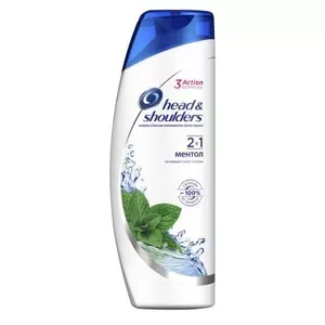 Head&Shoulders шампунь та бальзам-обполіскувач проти лупи 2в1 ментол 400мл (81690462)