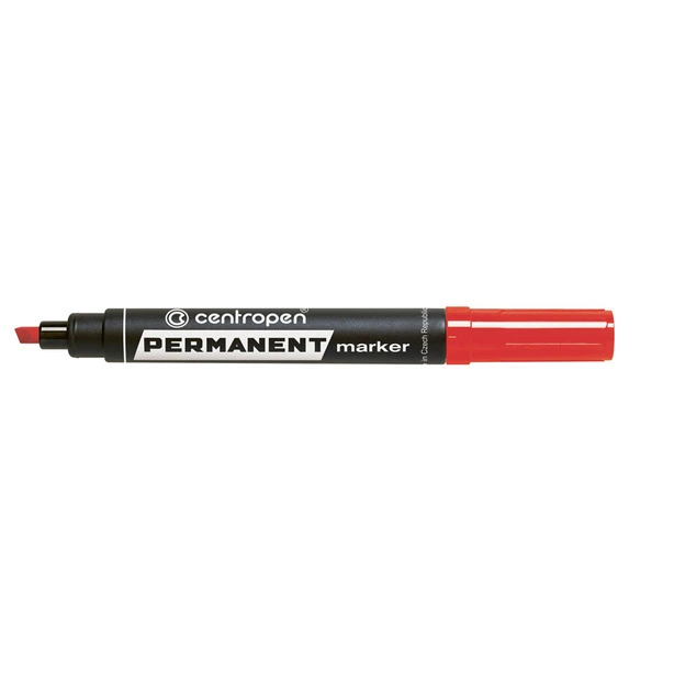 Маркер перманентний Centropen Permanent червоний 1-4.6 мм клиноподібний (8576/02)