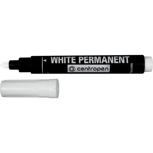 Маркер перманентний Centropen White на водній основі білий 2.5 мм круглий (8586/11)