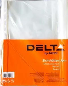 Файл для докум. А4+, 40мкм, 100шт. Delta (D1001)