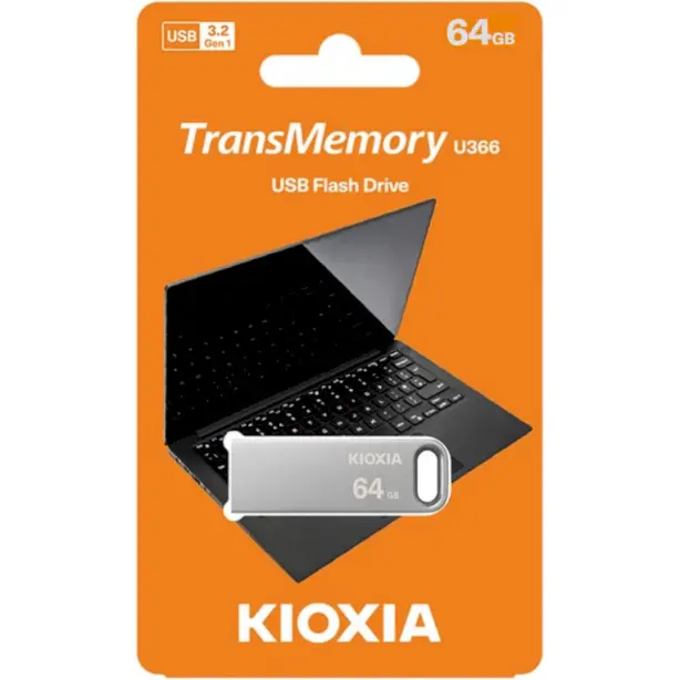 Флеш 64GB USB 3.2 metal U366 Kioxia (853867)