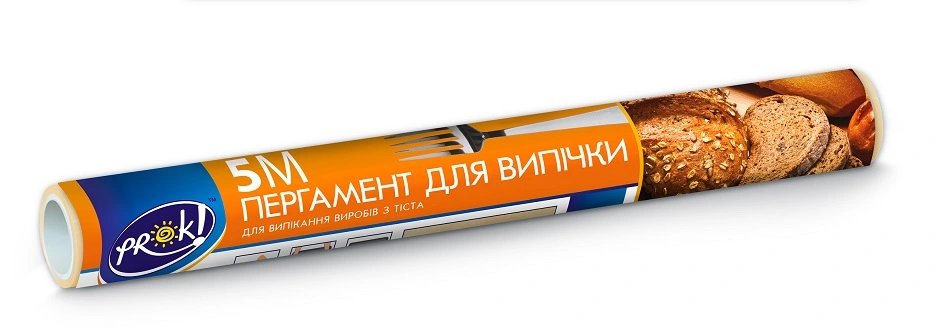Папір пергаментний для випічки 5м, білий, PrOK 