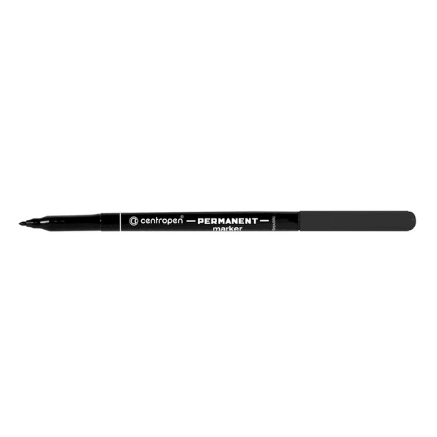 Маркер перманентний Centropen Permanent чорний 1 мм круглий (2536/01)