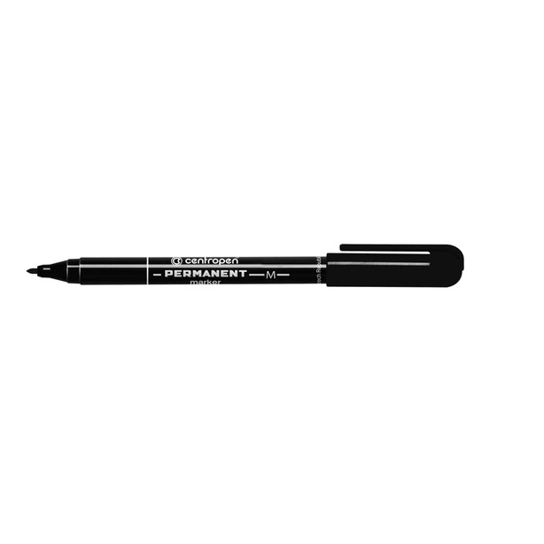 Маркер перманентний Centropen чорний 1 мм. круглий (2846/01)