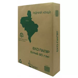 Папір офісний ЕКО А4 80г/м2 клас Eco бурий 500 арк. (ПА480В)