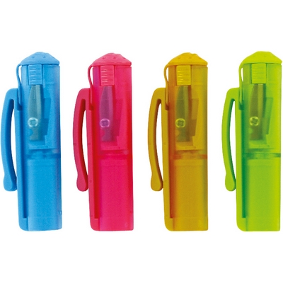 Чинка KUM з контейнером на 1 отвір ручна колір асорті (Cap Sharpener Pop)