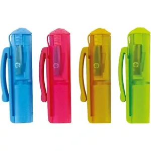 Чинка KUM з контейнером на 1 отвір ручна колір асорті (Cap Sharpener Pop)
