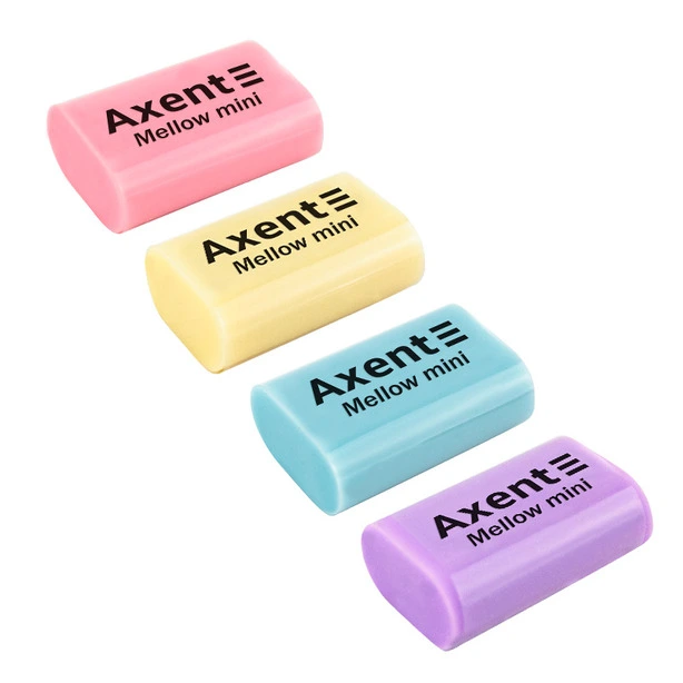 Гумка Axent Mellow mini 27x18x10 мм. стирає олівець колір асорті (1193-A)
