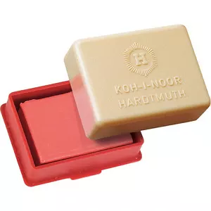 Гумка KOH-I-NOOR super extra soft 37х25х10 мм. стирає олівець колір червоний (6426/15)