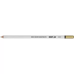 Гумка KOH-I-NOOR "Олівець" 55х55х178 мм. стирає олівець колір білий (6312)