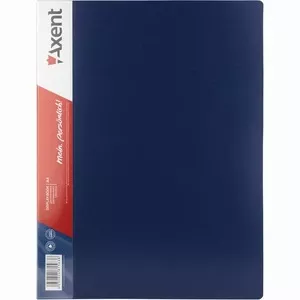 Папка з 100 файлами Axent синій A4 файл 30 мкм. (1200-02-A)