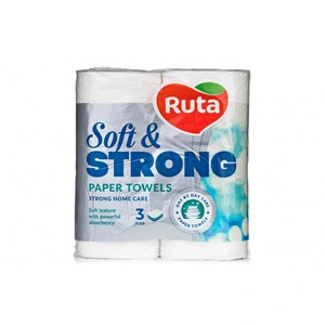 Рушники паперові Ruta Soft Strong 3-х шарові 2 рул/уп білі (8651)