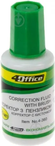 Коректор з пензликом 4OFFICE Fluid 20 мл. 4-360 (04130010)