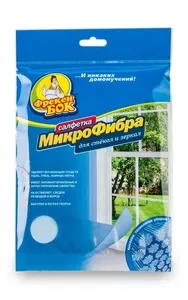 Серветка для прибирання з мікрофібри для скла і дзеркал Фрекен Бок 1шт 30х30 см (482776)