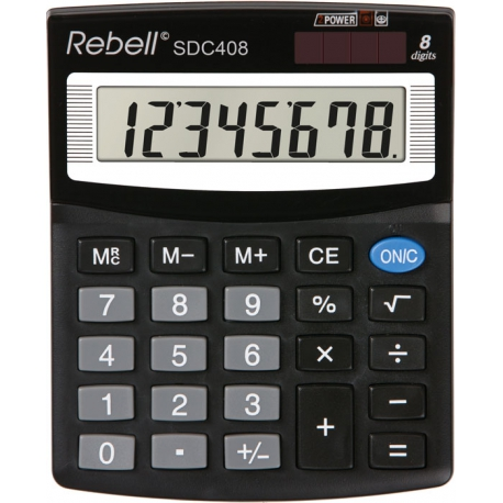 Калькулятор настільний Rebell SDC-408 BX, 125x100x27 8р