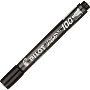Маркер перманентний Pilot чорний 1 мм. круглий (SCA-100-B)