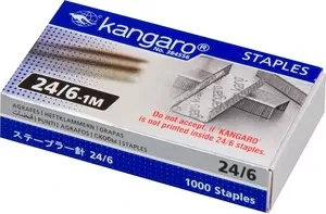 Скоби Kangaro №24/6Е метал 1000 шт. (24/6-1М/Е)