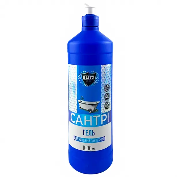 Гель для чищення сантехніки BLITZ Сантрі 1 л (240000522). Фото 2