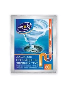 Засіб для прочистки зливних труб PrOK 80 г (PRV41820)
