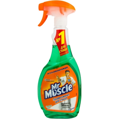 Засіб для миття скла Mr.Muscle 500 мл зелений розпилювач (317155)