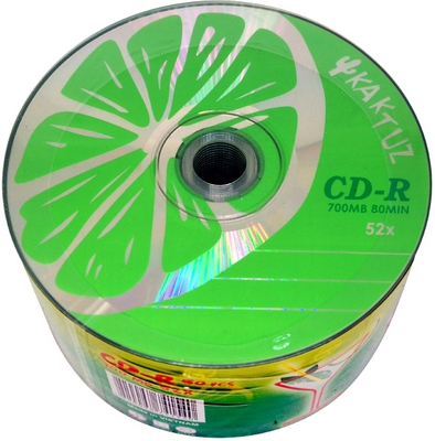 Диск CD-R ,52x50min Kaktuz50шт/уп