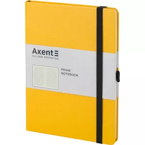 Зошит офісний Axent Partner Prime 145х210 96арк. клітинка тверда палітурка жовтий (8305-08-А)