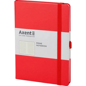 Зошит офісний Axent Partner Prime 145х210 96арк. клітинка тверда палітурка червоний (8305-06-А)