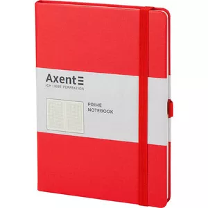 Зошит офісний Axent Partner Prime 145х210 96арк. клітинка тверда палітурка червоний (8305-06-А)