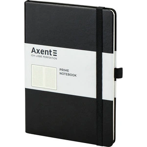 Зошит офісний Axent Partner Prime 145х210 96арк. клітинка тверда палітурка чорний (8305-01-А)