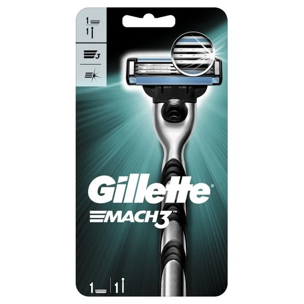 Станки багаторазові Gillette MACH 3 для чоловіків 1 шт +1 картридж (81681229)