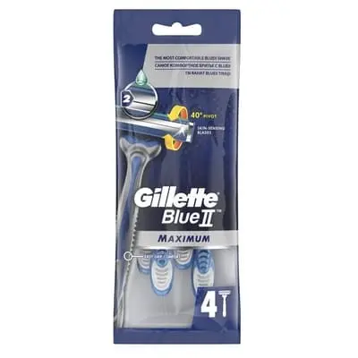 Станки одноразові Gillette BLUEII Maximum для чоловіків 4 шт (81661453)