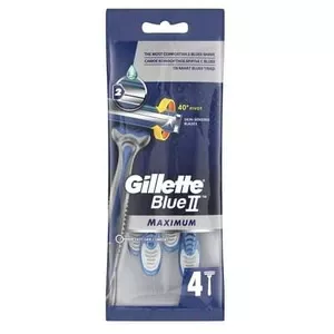 Станки одноразові Gillette BLUEII Maximum для чоловіків 4 шт (81661453)