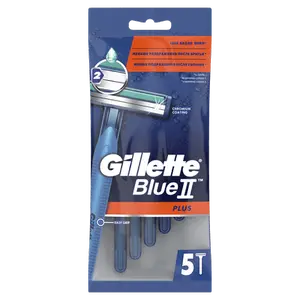 Станки одноразові Gillette BLUEII Plus для чоловіків 5 шт (81661419)