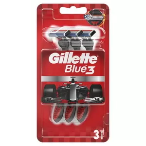 Станки одноразові Gillette BLUE 3 для чоловіків 3 шт Red (81704964)