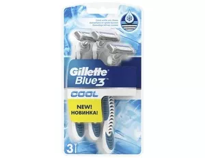 Станки одноразові Gillette BLUE 3 Cool для чоловіків 3 шт (81646203)