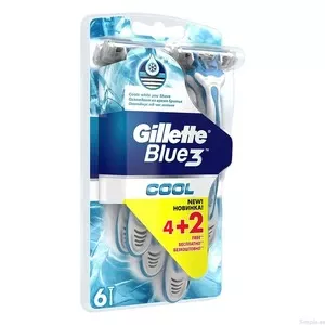 Станки одноразові Gillette BLUE 3 Cool для чоловіків 6 шт (81677945)