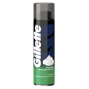 Піна для гоління Gillette Menthol для чоловіків 200мл (81682556)