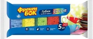 Губки кухонні максима з хвилястою поверхнею Фрекен Бок 100х70х30 мм 5+1 шт (480185)