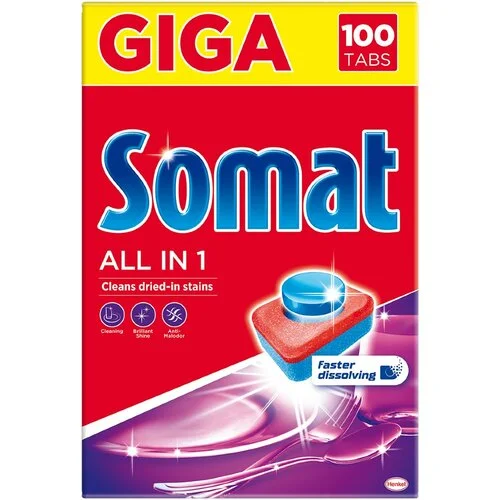 Таблетки для миття посуду в посудомийних машинах Somat Classic 100 шт (7330)